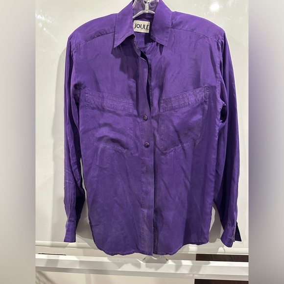 Joule oversized 100%silk blouse XS - Picture 1 of 11